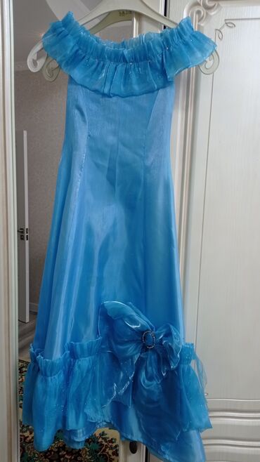 голубое платье: PL - Kid's Dress, цвет - Голубой, Б/у