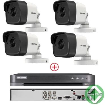 video müşahidə kameraları: Hi̇kvi̇si̇on i̇p profesional kamera sistemi 4 ədəd ip kamera 30