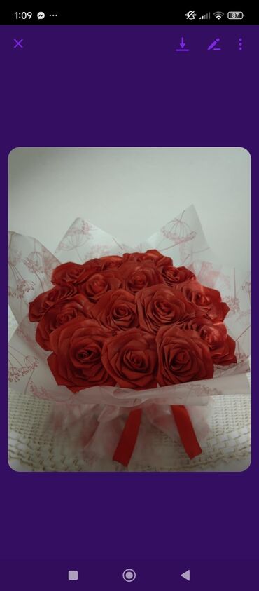 new tekstil: Artificial flower, color - Red, New at lalafo.rs new tekstil: Artificial flower, color - Red, New