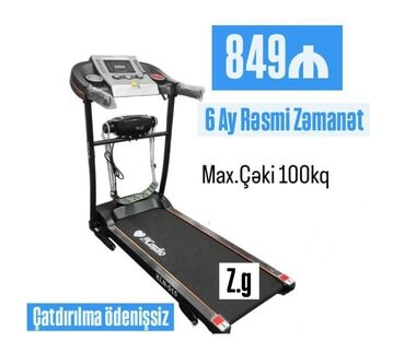 ikinci əl qaçış aparatı: *Qaçış Aparatı_💥849Azn* ✔️Model- CARDİO KLN 515D ✔️Sürət-0.8-10 km/s