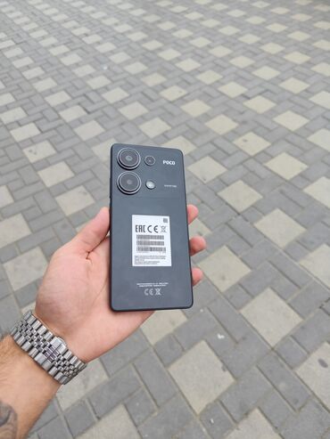 telefon a70: Poco M6 Pro 5G, 256 GB, rəng - Qara, Barmaq izi, Face ID