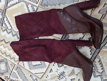 обувь zara: Сапоги, 36, Vitacci, Б/у, цвет - Черный — 3