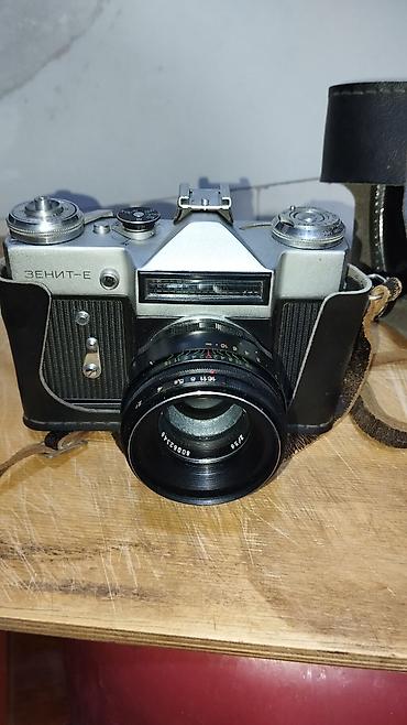 zenit e: Zenit-E 35mm plyonka fotoaparatı + orijinal dəridən çiyin kəmərli — 3