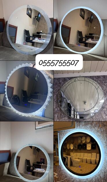 Güzgülər: Güzgü Divar üçün, Dekorativ, Arxa işıqlı — 12