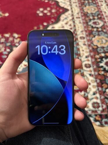 Apple iPhone: IPhone 15 Pro, 256 GB, Qara, Simsiz şarj, Face ID — 1