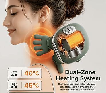 Mini masažer za vrat i ramena sa grejanjem – Dual‑Zone Heating System