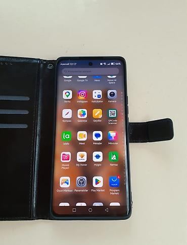 iphone x kreditle satisi: Honor X9b, 256 GB, rəng - Qara, Barmaq izi — 2