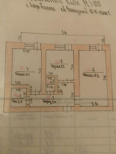 Кыймылсыз мүлк: 2 бөлмө, 38 м², 106-серия, 1 кабат, Косметикалык оңдоо — 7