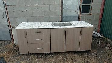 silver kitchen: Кухонный гарнитур с мойкой и столешницей под мрамор - Комплектация — 1
