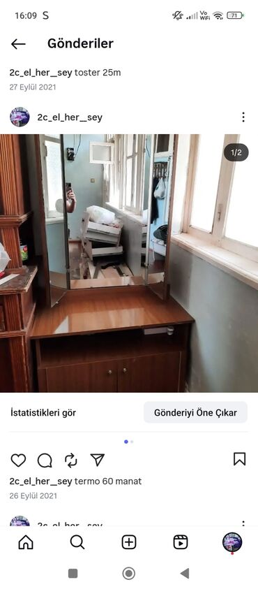 işlənmiş mebellər: Termo 50 manat
