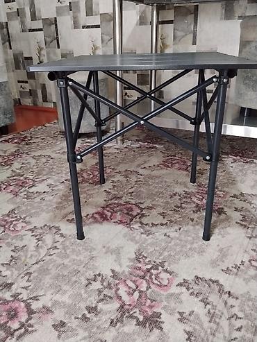study table: Складной походный стол, Новый, цвет - Черный — 8