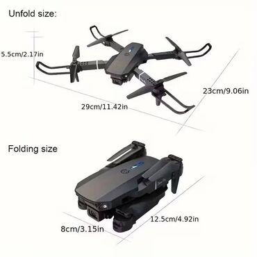 Ostale kamere: E88 Dron sa Dve Kamere, Funkcijom Povrata Jednim Klikom, WIFI na lalafo.rs — 1 Ostale kamere: E88 Dron sa Dve Kamere, Funkcijom Povrata Jednim Klikom, WIFI — 1