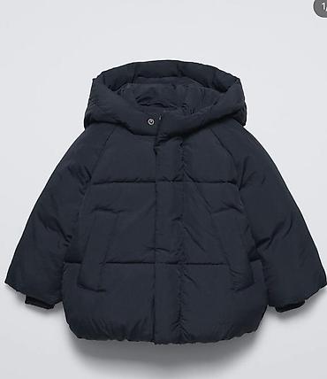 Верхняя одежда: Детская пуховая куртка ZARA 2 года 92 см в очень хорошем состоянии - — 1