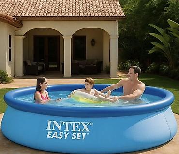 İdman və istirahət: Şişmə və karkaslı hovuzlar – INTEX Easy Set və INTEX Frame seriyası — 1