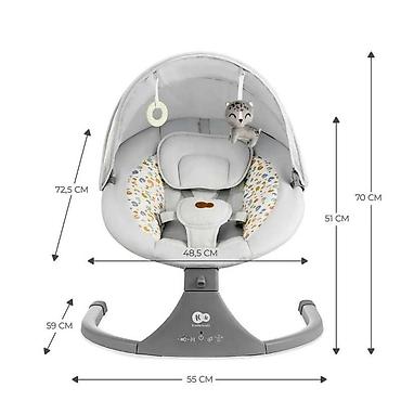 stan smith patike: KINDERKRAFT LUMI 2 Light Gray – električna ležaljka/stolica za — 4