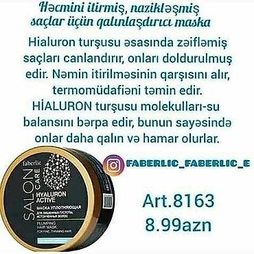 maşka: Sac ucun maskalar.Her biri muxtelif qiymetedir — 3