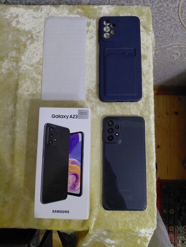 ref iphone satisi: Samsung Galaxy A23, 128 GB, rəng - Qara, Barmaq izi