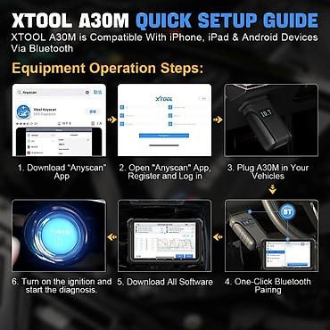 Auto dijagnostika: XTOOL Anyscan A30M V2.0 Najnoviji OBD2 Bluetooth CANFD FCA Oil Reset — 20