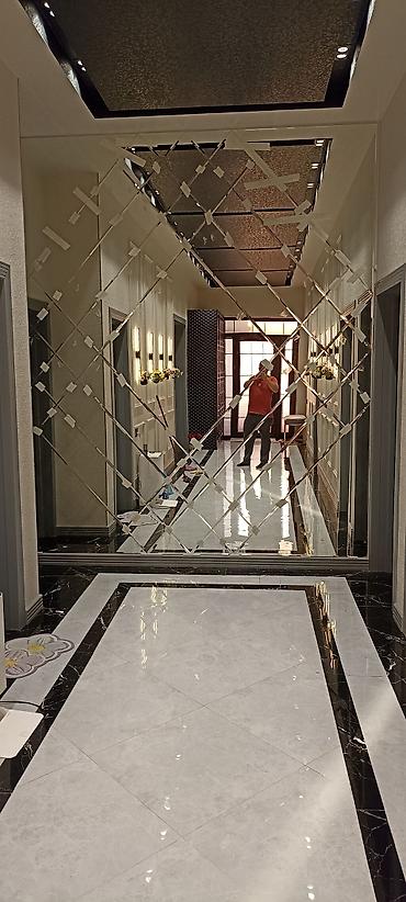 plasdik ayna: Işiqli güzgülərin dekor güzgülərin və istədiyiniz formada kəsilməsi və — 9