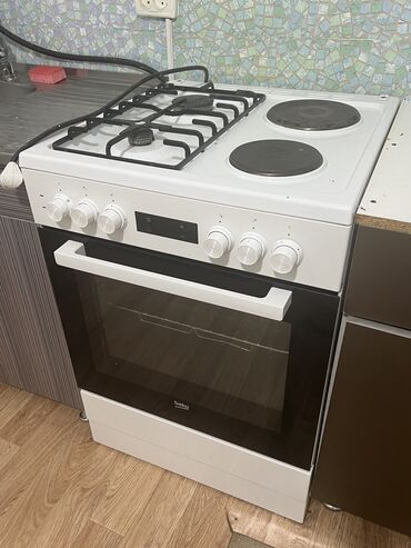 Кухонные плиты и варочные поверхности: Beko, Комбинированная, Механическое, Напольная, Б/у, Полная оплата