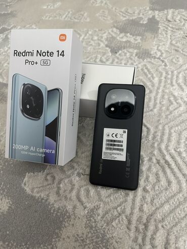 охладитель телефона: Redmi, Redmi Note 14 Pro Plus, Колдонулган, 512 ГБ, түсү - Кара, 2 SIM
