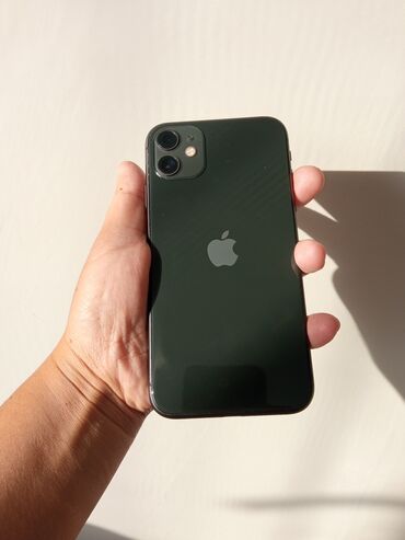 телефон 1202: IPhone 11, Б/у, 128 ГБ, Graphite, Зарядное устройство, Защитное стекло, Кабель, 93 %