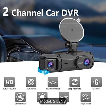 car charger: Vidio registatır FOXGOD C309 ikikanallı avto‑videoqeydiyyatçı — 9