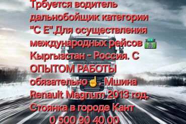 разный рабочий: Требуется Водитель грузового транспорта, Категория прав (C1), На фуру, 3-5 лет опыта, Премии, Гибкий график