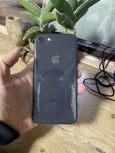 айфоны бу бишкек: IPhone 8, Колдонулган, 64 ГБ, Jet Black, 76 %