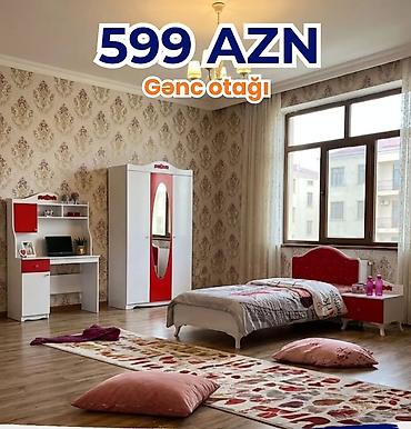 ucuz termolar: Gənc otağı dəsti – 599 AZN Komplektin tərkibi: - Tək nəfərlik çarpayı — 1