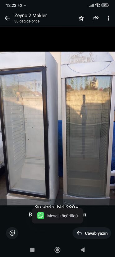 Soyuducu vitrinləri: Su vitrini biri 280₼ 
Biləcəri 

5555 zeyno♥️