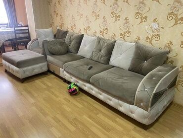 qonaq otağı mebelleri: Угловой диван, Нераскладной, Без подьемного механизма