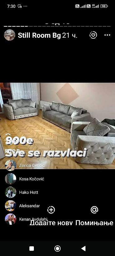 Sofe i kaučevi: Garniture za dnevnu sobu – više modela - Trosed + dvosed + fotelja — 5