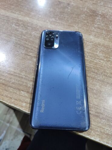 islenmis soyducu: Redmi Note 10, 64 GB, rəng - Göy, Barmaq izi