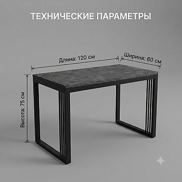 большой офисный стол: Офисный стол, Новый, Нерегулируемый, цвет - Черный, ЛДСП, Самовывоз, Бесплатная доставка, Платная доставка — 4