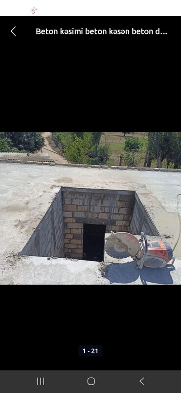 Beton işləri: Beton kəsimi və beton deşmə xidməti - Armaturlu/armatursuz beton — 28