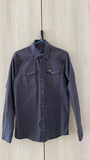 мужские рубашки: Рубашка M (EU 38), цвет - Серый