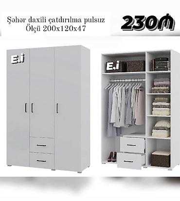 3 qapılı dolab Yep yeni 230 azn rəng seçimi var çatdırılma var