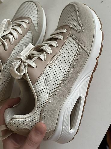 Кроссовки и спортивная обувь: Кроссовки Skechers, бежево‑кремовые Оригинал 🔥🔥 Привозные из США 🇺🇸 — 11