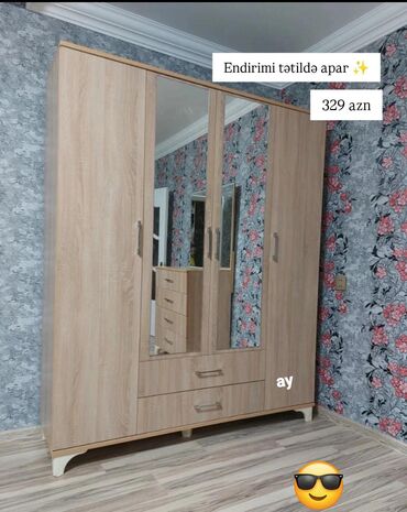 Rəflər: Yeni, Düz dolab, Qarderob, paltar dolabı