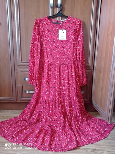 длинное трикотажное платье с капюшоном: Повседневное платье, Китай, Осень-весна, Длинная модель, Трикотаж, M (EU 38)