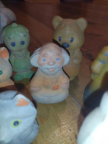 maneki neko top: Kolleksiya üçün1950il sovet dövrünə aid rezin fiqurlar dəsti - — 10