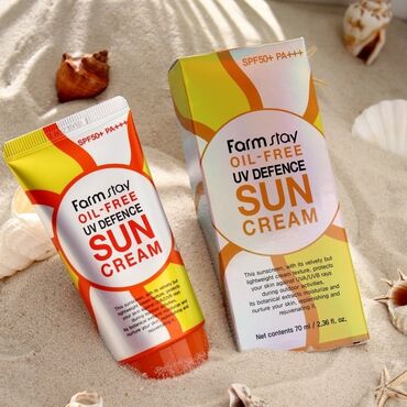 защитный крем для лица: FarmStay Oil-Free UV Defence Sun Cream — это солнцезащитный крем для