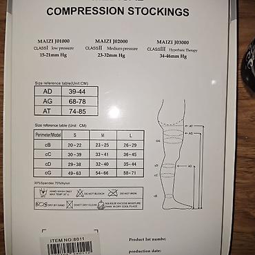 varikoz corabı: Məhsul: MAIZI Compression Stockings – dizdən yuxarı tibbi kompressiya — 1