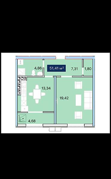 Новостройки от застройщика: Строится, Индивидуалка, 1 комната, 51 м² — 6