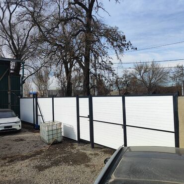 Откатные ворота: Откатные ворота и калитки под ключ - Тип: откатные (консольная — 20