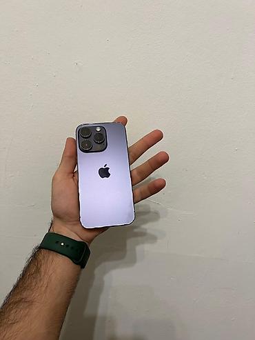electronics iphone: IPhone 14 Pro, Deep Purple, Face ID — 1