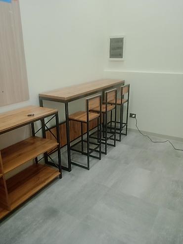 Мебель на заказ: Мебел на заказ. Барный стол и стулья. Размер стол -высота 0 Длина — 6