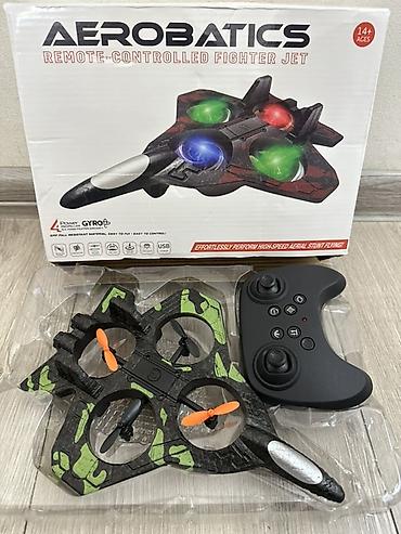 dji mini: Радиоуправляемый самолет-дрон Aerobatics Remote-Controlled Fighter — 1