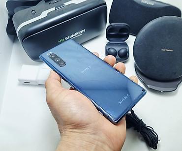 Sony: Sony Xperia 5, Б/у, 256 ГБ, цвет - Синий, 1 SIM, 2 SIM — 2
